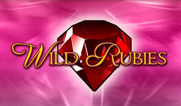 Das Logo des Spiels Wild Rubies von Bally Wulff.